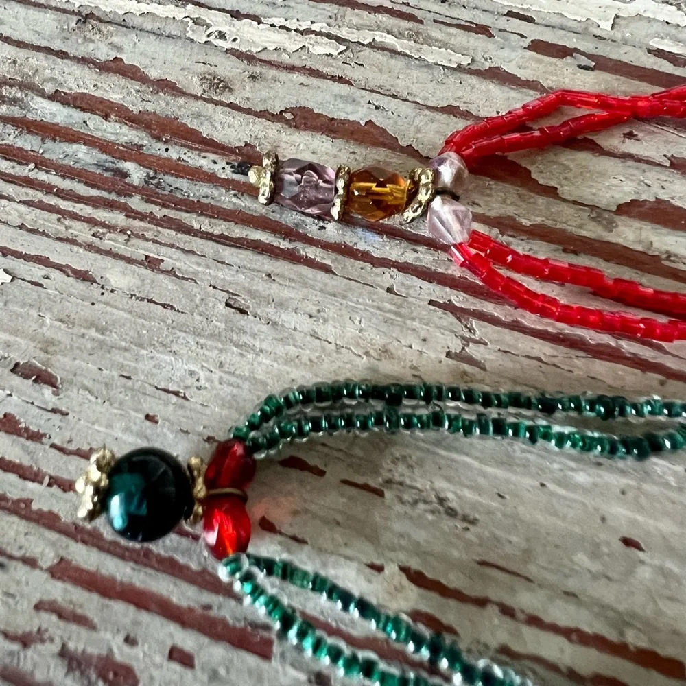 Set of Boho Stretch Bead Bracelets